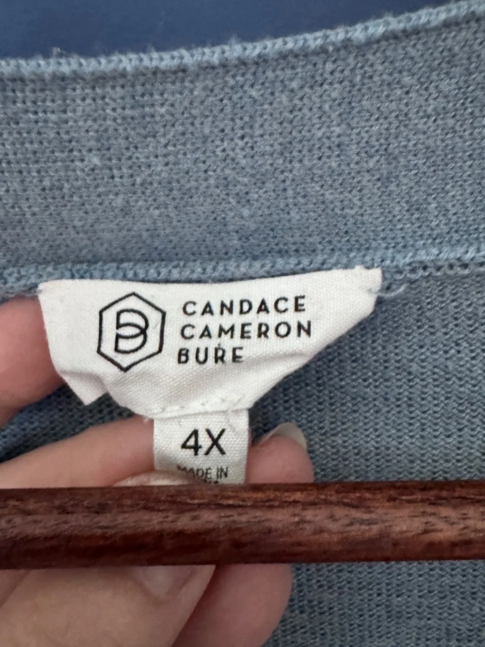 Candace Cameron Bure Button down cardigan and sweater tank Size 4X EUC